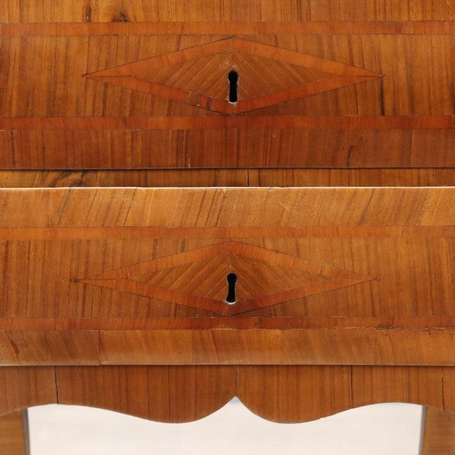 Baroque Bedside Table in Walnut For Sale - Image 3 of 8