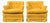 Vintage Yellow Tufted Lounge Chairs For Sale