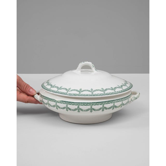 20th Century Belgian Special Edition Porcelain Tureen with Lid For Sale - Image 18 of 18