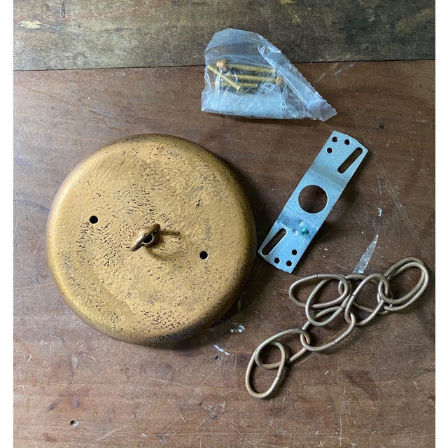 Spanish 1950s Sunburst Leaf Ceiling Fixture With Frosted Glass For Sale - Image 14 of 14