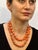 Signed Tiffany & Co. Vintage Natural Coral & Yellow Gold Bead Necklace, 38" Long For Sale - Image 12 of 18