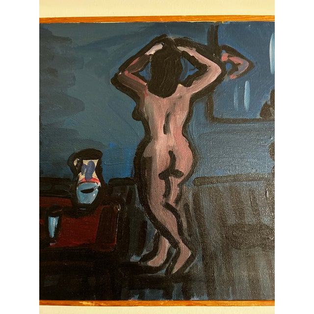 Vintage Painting of a Nude Woman by John Aiello For Sale - Image 4 of 5
