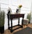 Antique Italian Carved Wood Wall Console Side Table, 1890s For Sale - Image 3 of 9