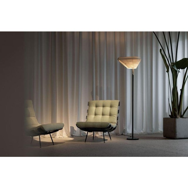 Iconic a805 ‘angel wing’ floor lamp designed by alvar aalto and manufactured by valaisinpaja oy in finland 1970s. This...