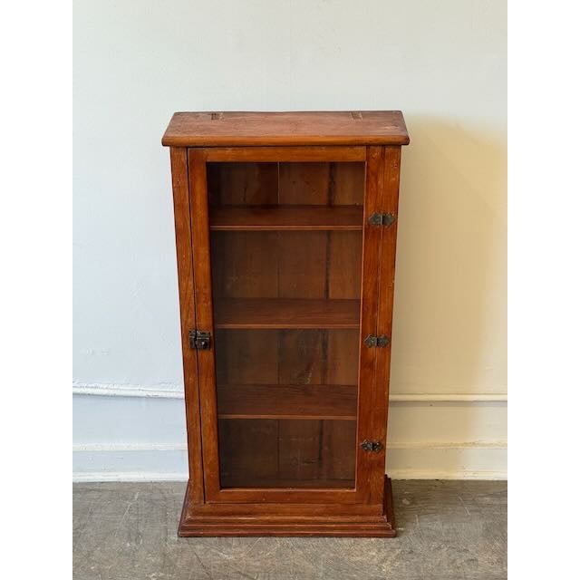 Arts & Crafts Antique Pine Display Case For Sale - Image 3 of 11