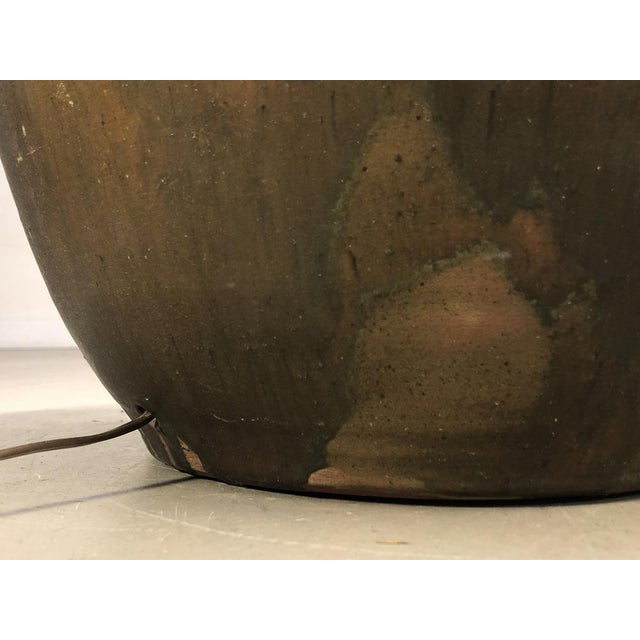 Vintage French Brutalist Ceramic Table Lamp from La Borne, 1970s For Sale - Image 11 of 12