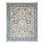 12x15 Modern Floral Oushak Style Wool Area Rug in Muted Slate Blue For Sale