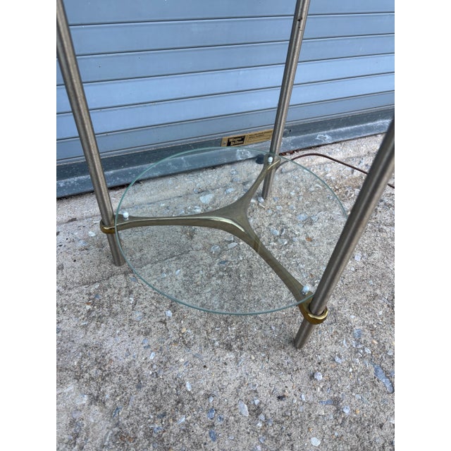 Laurel Lamp Company Display Floor Lamp. Two glass shelves that can be adjusted and moved up and down to allow for display...