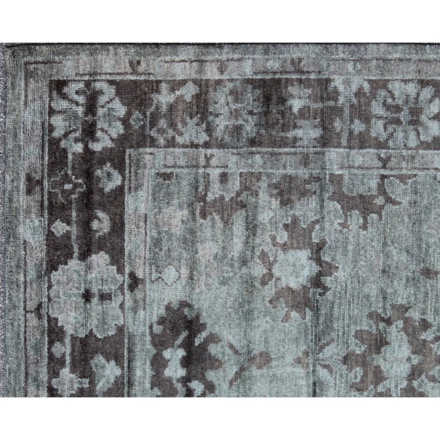 Contemporary Oushak Rug by Keivan Woven Arts For Sale - Image 4 of 6