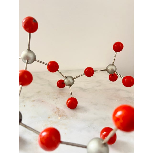 Metal Vintage Atomic Age Molecular Model with Bakelite Balls, Former Czechoslovakia, 1950s For Sale - Image 7 of 12