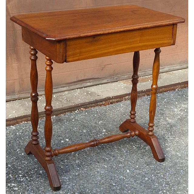 Victorian 19th Century Victorian Mahogany Single Drawer Side Table For Sale - Image 3 of 11
