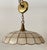 Vintage Capiz Shell Pendant Light With Brass Hardware and Scalloped Edge For Sale - Image 10 of 10