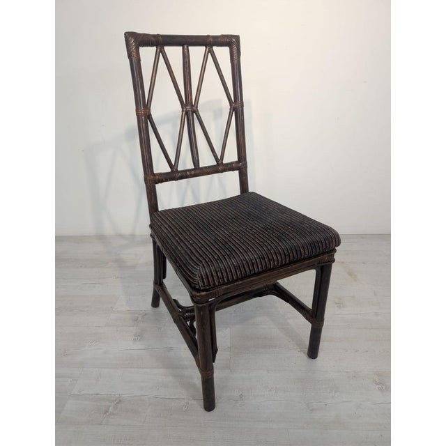 Vintage Chippendale Style Rattan Chair, 1950s For Sale - Image 16 of 16