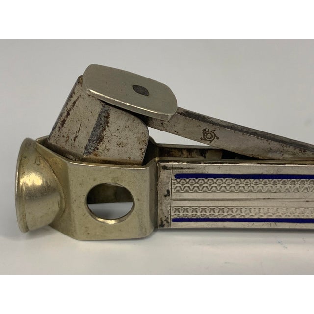 Rostfrei .935 Silver & Enamel Cigar Cutter for your consideration. The cigar cutter measures approx. 5 5/8 inches long and...