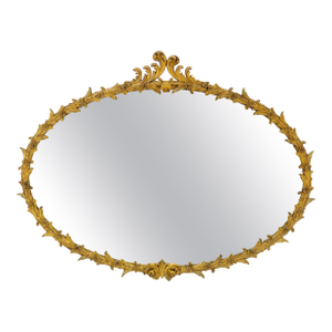 Large Fine 61” Long Oval Gilt Gesso Rococo Louis VX Style MINT