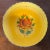 English Antique Early 19th Century English Staffordshire Canary Yellow Bowl With Hand Painted Roses For Sale - Image 3 of 12