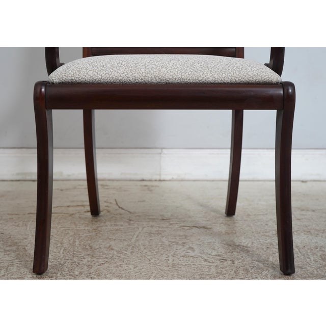 Set of 8 Henkel Harris Mahogany Dining Chairs For Sale - Image 9 of 18