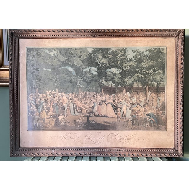 Louis-Philippe Debucourt, The Public Promenade, 1790s, Etching, Framed For Sale - Image 6 of 18