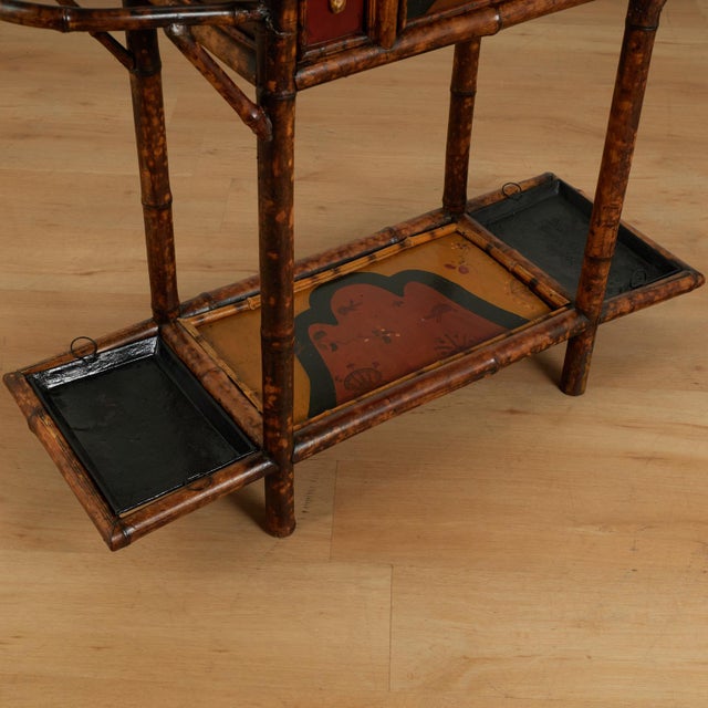 Antique English Bamboo Pagoda Hall Tree Umbrella Stand For Sale - Image 18 of 18