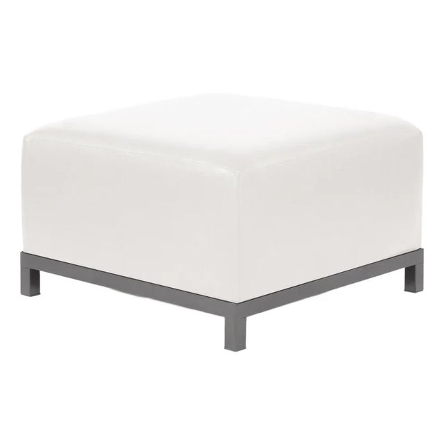 Axis Ottoman Avanti White Titanium Frame For Sale