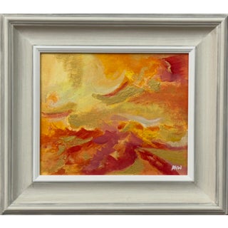 Abstract Expressionism using Red, Orange, Yellow & Gold by Contemporary Artist 2025 For Sale