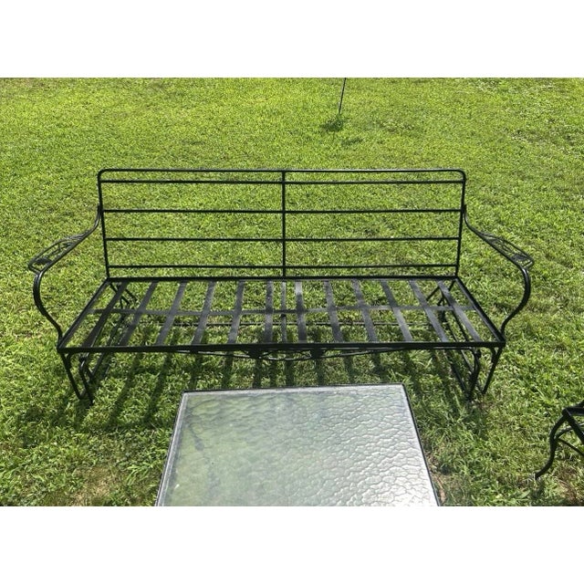 Perfect conversation starter for your outdoor space! The glider measures 72x24x29, the 2 chairs measure 21x29.5x29 and the...