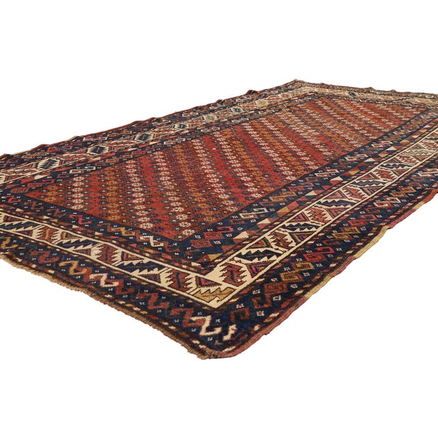 79634 Antique Caucasian Kazak Rug, 04'06 x 08'09. The Tribal Constellation: A Late 19th Century Caucasian Kazak...