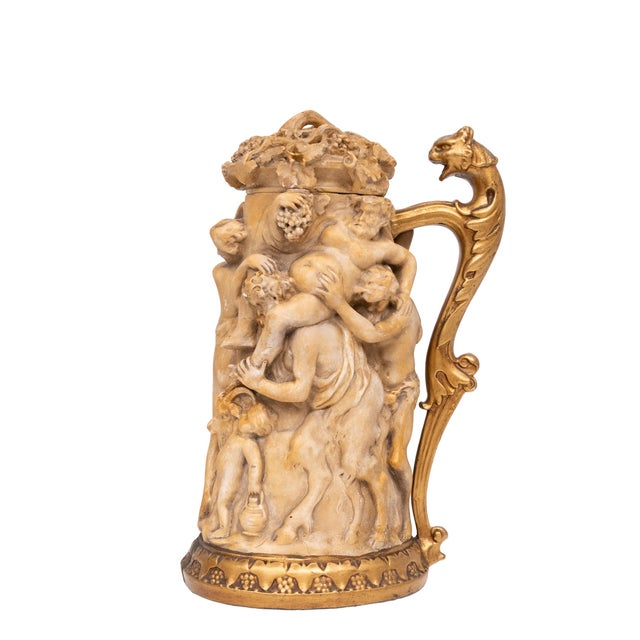 Antique Tankard the Triumph of Silenus by Gerard Van Opstal Flemish, 1880 For Sale - Image 15 of 15
