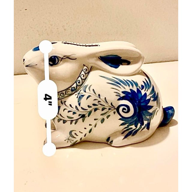 Vintage Porcelain Bunny Coin Bank For Sale - Image 4 of 12