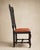 Early 20th Century Pair of Antique Jacobean Revival Carved Oak Hall Chairs With Heraldic Crest Backs & Leather Seats For Sale - Image 5 of 7