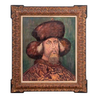 After Antonio Pisanello, Sigismund of Luxembourg, Oil on Canvas For Sale