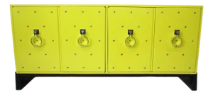 After Tommi Parzinger Glamorous Studded Handcuff Credenza Sideboard