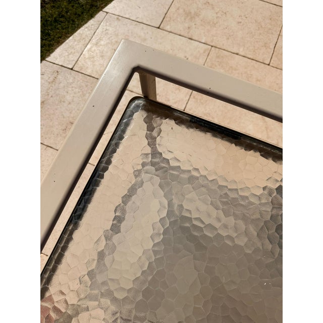 Beige 1980s Richard Frinier for Brown Jordan "Quantum" Bar Cart, Attributed For Sale - Image 8 of 10