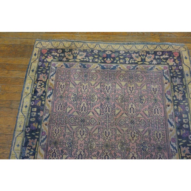 Early 20th Century Indian Cotton Agra Carpet For Sale - Image 4 of 9