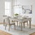 Dimensions: 79"W x 46"D x 31"H This piece Distressed Washed White Kitchen Table utilizes old architectural elements, re-...