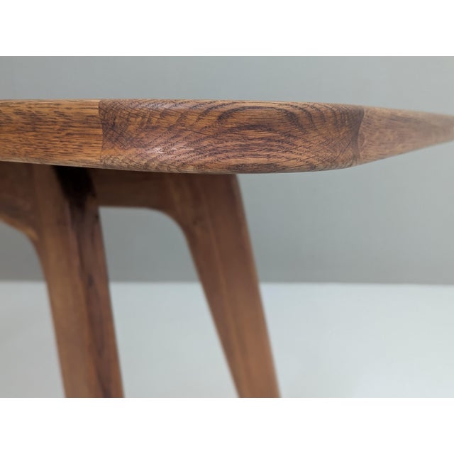 Wood Sculptural Modernist French Oak Table, 1930s For Sale - Image 7 of 18