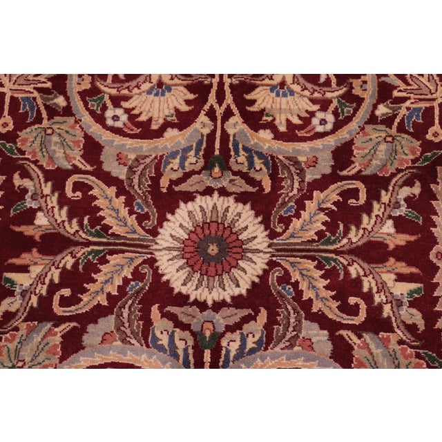 Shabby Chic Shabby Chic 1990's Pak-Persian Red/Beige Wool Rug - 9'2'' X 12'4'' For Sale - Image 3 of 9