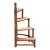 Mid-Century French Louis XIII Walnut Spiral Four-Step Library Ladder For Sale