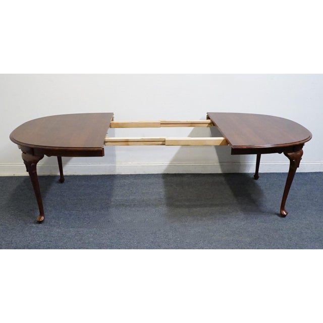 Ethan Allen Georgian Court Collection Solid Cherry Traditional Style 102" Oval Dining Table 11-6214 For Sale In Kansas City - Image 6 of 11