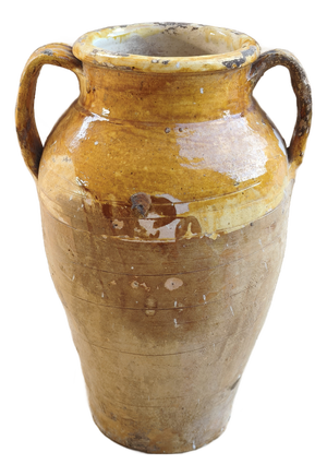 Mediterranean Two-Handled Terracotta Amphora, 1890s