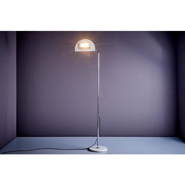 1970s Mezza Luna Floor Lamp attributed to Bruno Gecchelin, 1970s For Sale - Image 5 of 11