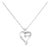 .925 Sterling Silver Diamond Accent "I LOVE YOU MOM" Heart Pendant Necklace (J-K Color, I2-I3 Clarity) - 18" Inches For Sale