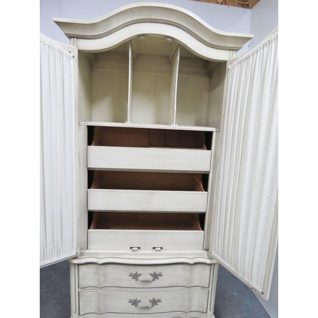 White Fine Furniture French Provincial Armoire Chairish
