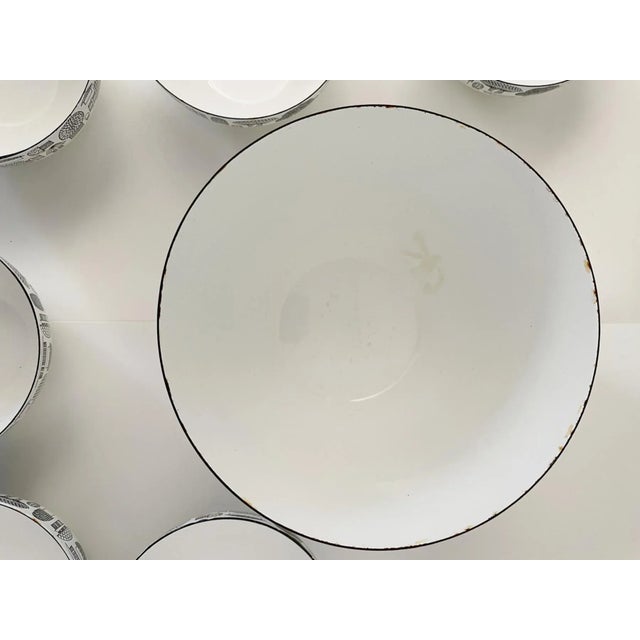 Bowls Set Mid Century Modern L Enameled - Set of 11 For Sale - Image 9 of 13