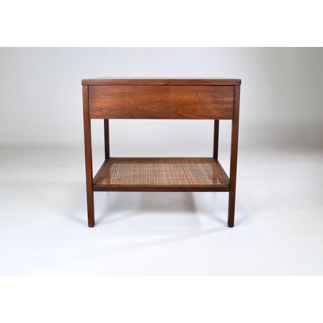 Brown Paul McCobb for Lane Delineator Walnut Caned Side / End Table For Sale - Image 8 of 8