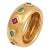 Cartier Vintage Gemstone 18k Yellow Gold Ring, Size 6 For Sale