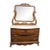 Pulaski Furniture Victorian Revival Oak Dresser With Faux Marble Top and Mirror For Sale