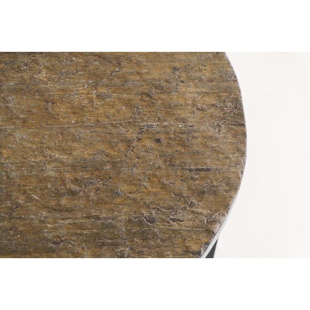 Black Coffee Table in Norwegian Slate Stone For Sale - Image 8 of 13
