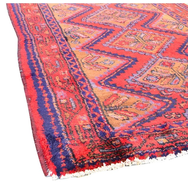 Persian Vintage Hamadan Camel/Camel Rug, 5' 5" X 9' 1" For Sale - Image 3 of 4
