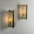 Large Brass and Pressed Glass Sconces by Jacques Adnet, France, 1960s, Set of 2 For Sale - Image 3 of 18